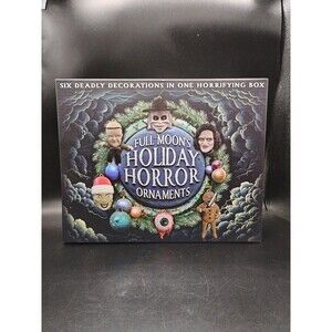 Full Moon's Holiday Horror Ornaments 6 Deadly Decorations Deck The Halls Sealed